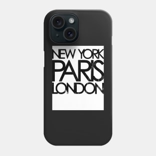 New York, London, Paris, Fashion art, Fashion print, Scandinavian art, Modern art, Wall art, Print, Minimalistic, Modern Phone Case