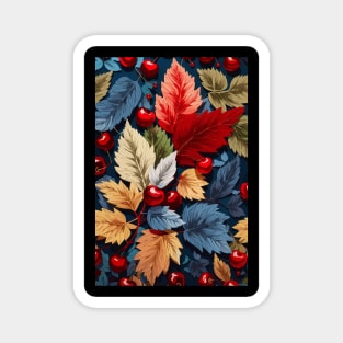 cherry floral pattern design Magnet