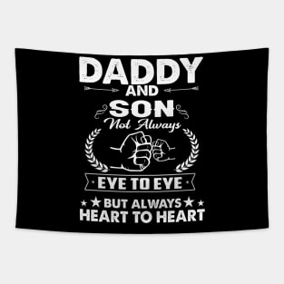 Daddy and son always heart to heart Tapestry