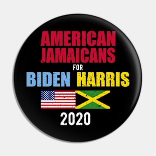 American Jamaicans For Biden Harris 2020 Pin