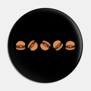 Spinning Burgers Pin