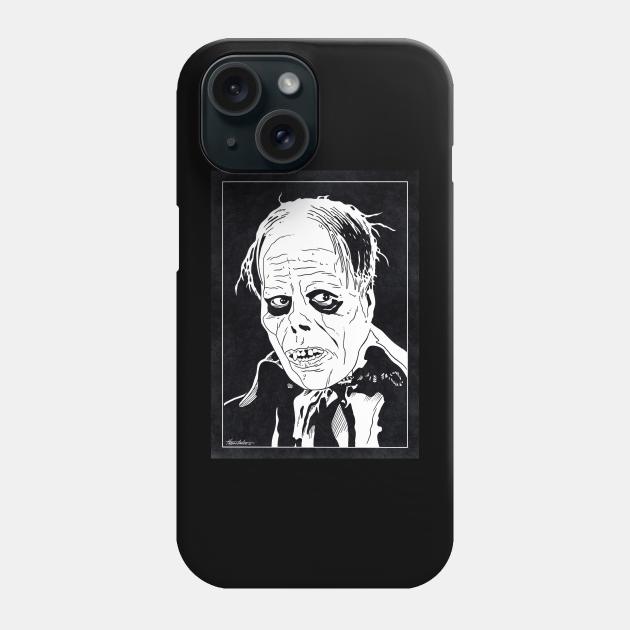 THE PHANTOM OF THE OPERA (Black and White) Phone Case by Famous Weirdos