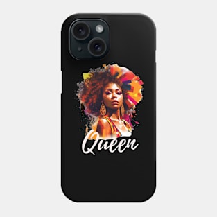 Black Queen | Afro Black Woman |Natural hair | Black Queen | Phone Case