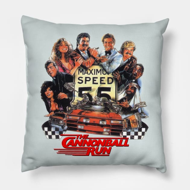 Cannonball Run '81 Pillow by Pop Fan Shop