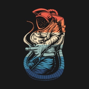 Astronaut Retro Design T-Shirt