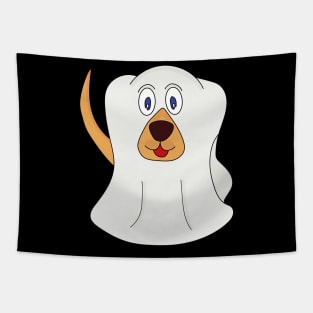 Dog Ghost Halloween Costume Tapestry