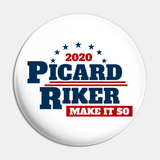 Picard 2020 Parody Campaign Sticker Pin