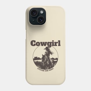 Cowgirl, Attitude and Heart Phone Case