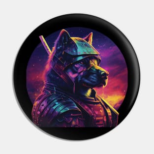 Samurai dog Pin