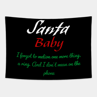 Santa Baby Tapestry