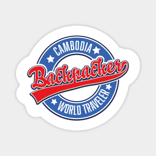 Cambodia backpacker world traveler Magnet