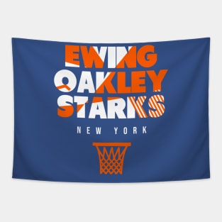 New York Throwback Basketball Tapestry