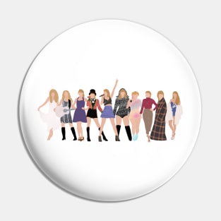 Taylor Swift Eras (includes midnights) Pin