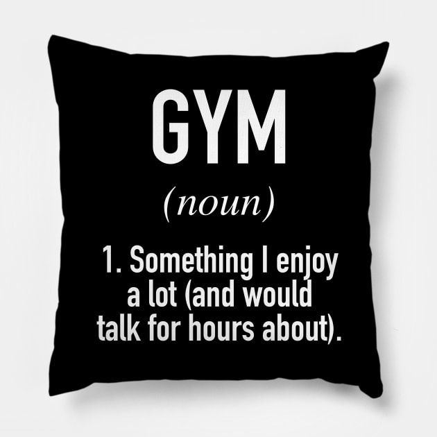 Gym Defined Pillow by winwinshirt