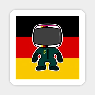 Sebastian Vettel Custom Bobblehead - Flag Edition 2021 Season Magnet