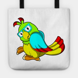 Parrot with Glasses Tote