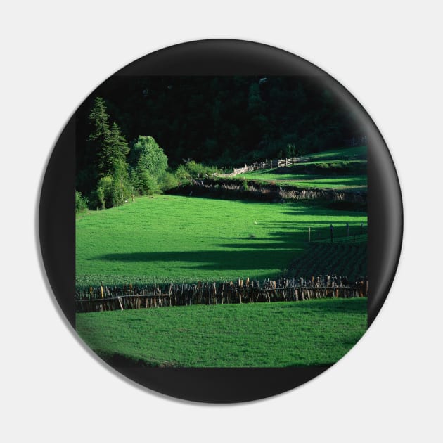 Green landscape Pin by Pacesyte