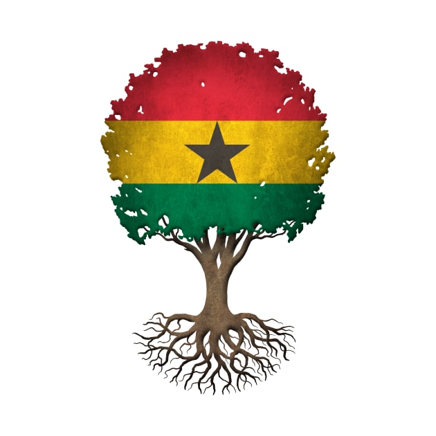 Tree of Life with Ghana Flag by jeffbartels