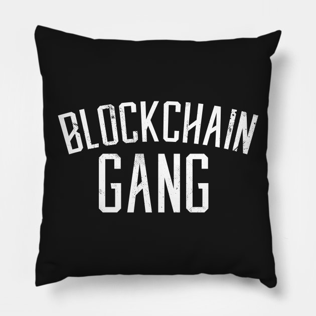 Blockchain Gang Pillow by Eugenex