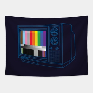 Queer vintage TV test pattern Tapestry