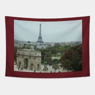 Paris View From the Louvre Museum Tapestry