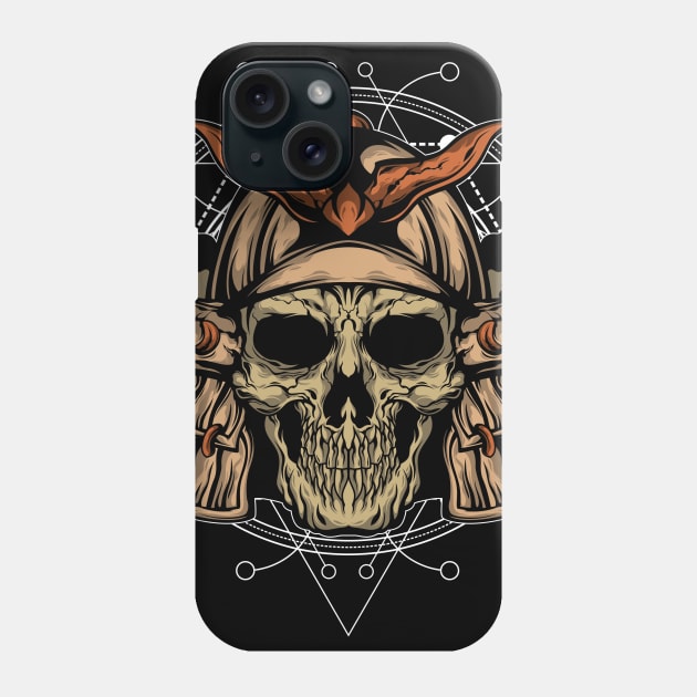 SAMURAI SKULL Phone Case by sugiartoss_