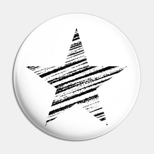 Distressed Big Black White Pin