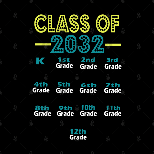 Class Of 2032 Grow With Me Back To School And First Day Of School Gift. by Inspireshirt