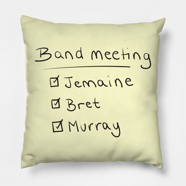 Band Meeting Pillow by Lamepixie