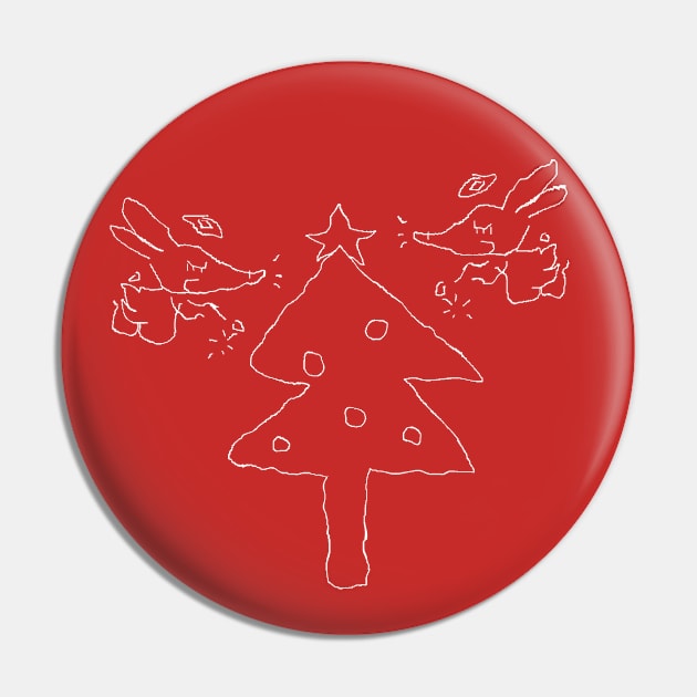 A Friend Hell Christmas Pin by Friend Hell Merch