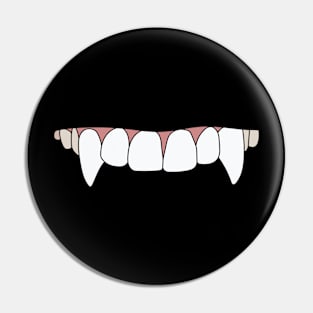 Upper teeth of a vampire Pin