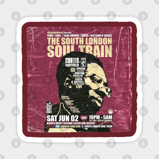 POSTER TOUR - SOUL TRAIN THE SOUTH LONDON 31 Magnet by Promags99
