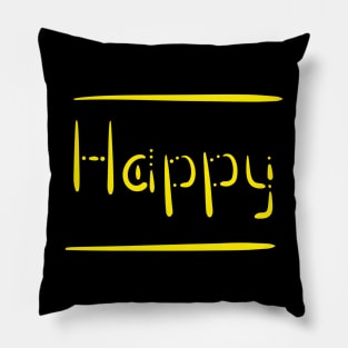 Happy, Gift for Girlfriend, Birthday Gift Idea, Versecism Pillow