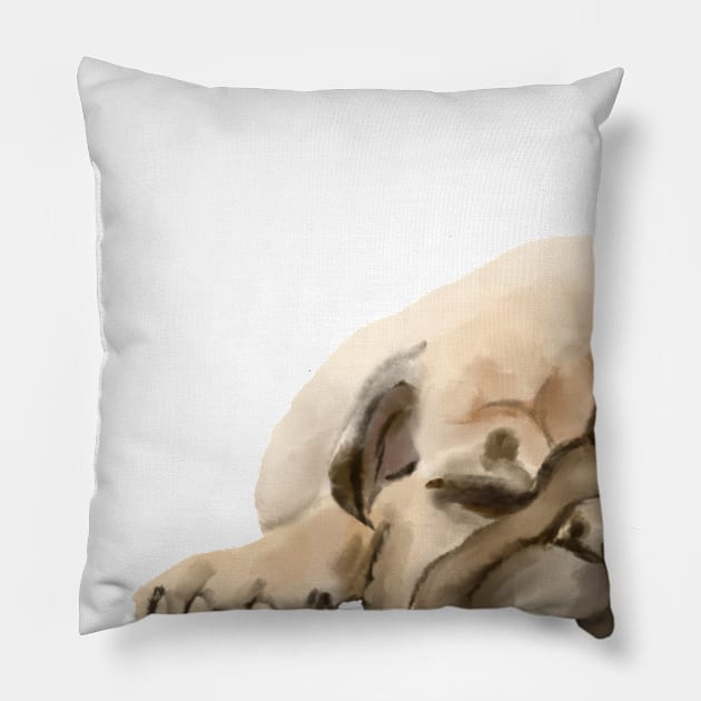 PUGLIFE only image Pillow by ArtInPi