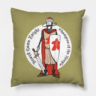 Board Game Knight Medallion Pillow