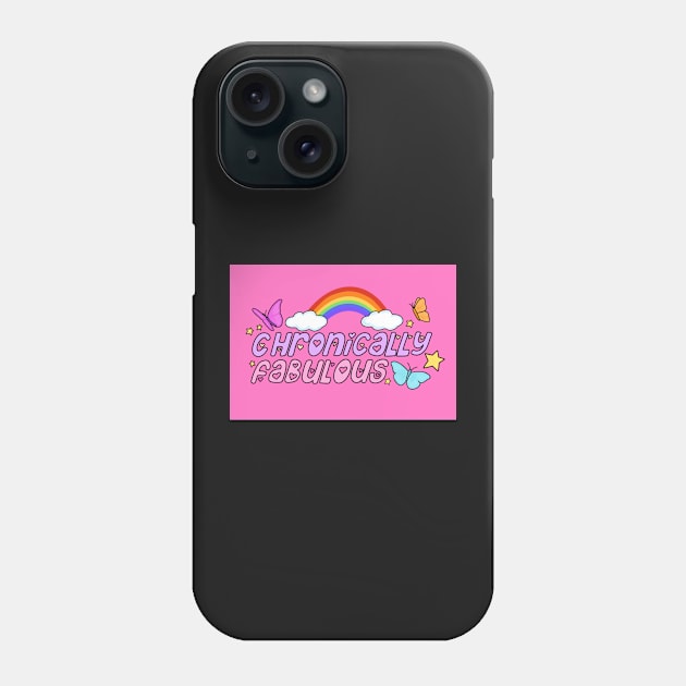 Chronically Fabulous mask (pink) Phone Case by Ranaawadallah