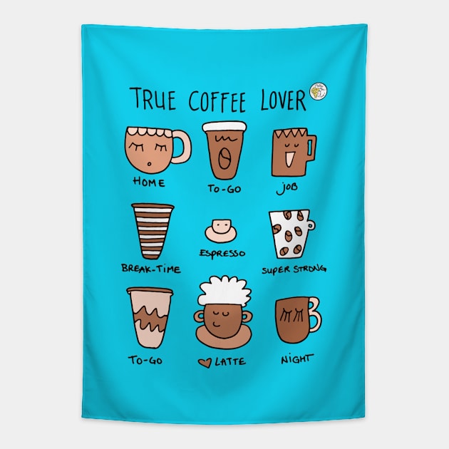 True coffee lover Tapestry by Mellowdays