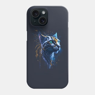 Wild Cat Splash Art Phone Case