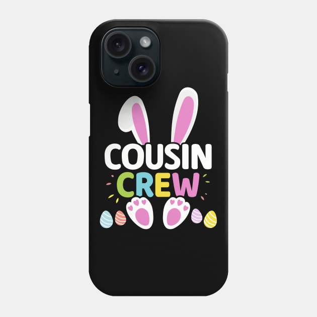 Easter cousin crew with bunny and eggs for family Phone Case by Designzz