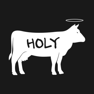 Holy Cow | Funny Cattle Farmer Design T-Shirt