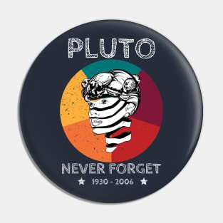 Never Forget Pluto Pin