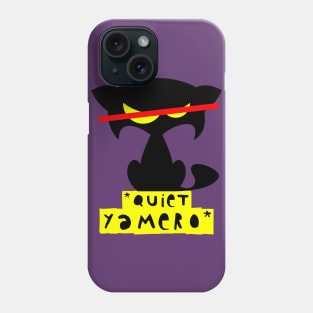 Funny cat meme T-shirt – Quiet yamero (Mozart) – purple Phone Case