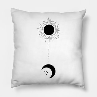 Sun and the moon Pillow