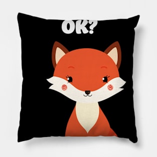 Fox Foxes Sleep Sleeping Watercolor Polygon Idea Pillow