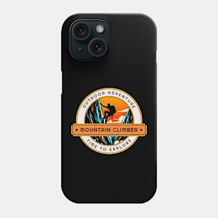 Mountain Climber Outdoor Adventure Design Phone Case