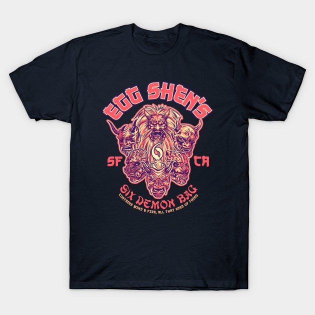 EGG SHEN'S - SIX DEMON BAG - Big Trouble In Little China - T-Shirt