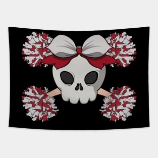 Cheerleaders crew Jolly Roger pirate flag (no caption) Tapestry