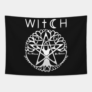 WITCH - WICCA, PAGAN AND WITCHCRAFT T SHIRT AND MERCHANDISE Tapestry