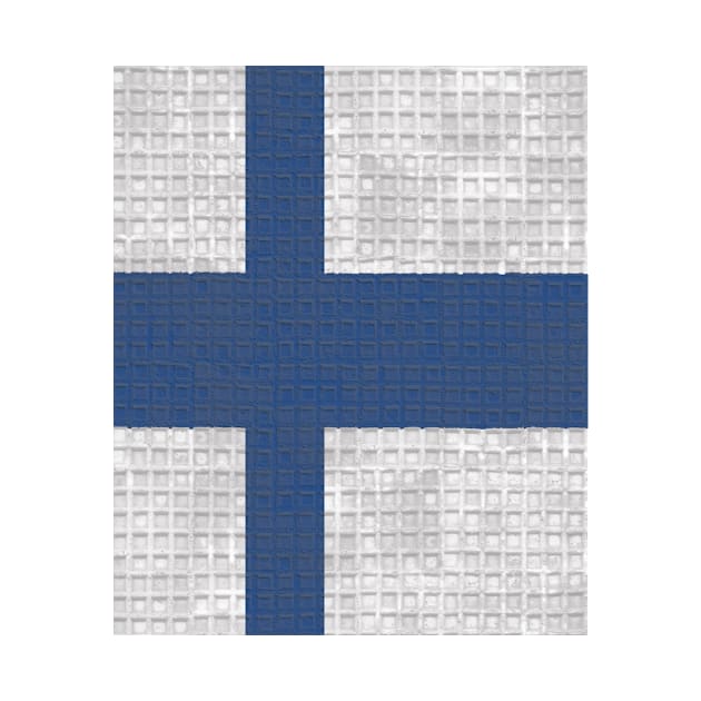 Waffled Finland Flag by Eric03091978