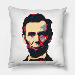 Abraham Lincoln Hope Style Pop Art Pillow